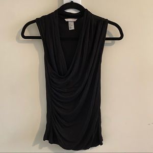 H&M Black Wrap Top